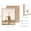imageHAUS AND HUES Frame Barn Wall Art  Blue Wall Decor Modern Farmhouse Wall Decor Rustic Wall Art Barn Pictures Country Room Decor Beige Frame 11x14Farmhouse Drawings