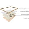 imageHAUS AND HUES Frame Barn Wall Art  Blue Wall Decor Modern Farmhouse Wall Decor Rustic Wall Art Barn Pictures Country Room Decor Beige Frame 11x14Farmhouse Drawings