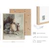 imageHAUS AND HUES Frame Barn Wall Art  Blue Wall Decor Modern Farmhouse Wall Decor Rustic Wall Art Barn Pictures Country Room Decor Beige Frame 11x14Farmhouse Drawings