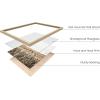 imageHAUS AND HUES Frame Barn Wall Art  Blue Wall Decor Modern Farmhouse Wall Decor Rustic Wall Art Barn Pictures Country Room Decor Beige Frame 11x14Warmtoned Farmhouse