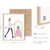 imageHAUS AND HUES Glam Luxury Sketch Daisy Jones Wall Art Set of 4 Unframed 16x20 Linen Art Prints for BedroomFashion Sketches