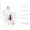 imageHAUS AND HUES Glam Luxury Sketch Daisy Jones Wall Art Set of 4 Unframed 16x20 Linen Art Prints for BedroomFashion Sketches