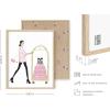 imageHAUS AND HUES Glam Luxury Sketch Daisy Jones Wall Art Set of 4 Unframed 16x20 Linen Art Prints for BedroomFashion Sketches