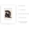 imageHAUS AND HUES Henri Matisse Paper Cutouts Abstract Poster  Matisse Print Art Exhibition Expressionism Art Scandinavian Matisse Black Abstract Shapes Black Frame 24x36Black Nude