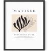 imageHAUS AND HUES Henri Matisse Wall Art Exhibition Poster  Matisse Paper Cutouts Abstract Wall Art Aesthetic Modern Poster Colorful Matisse Cutout Flower Beige Frame 16x20Silhouette Leaf