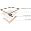 imageHAUS AND HUES Henri Matisse Wall Art Exhibition Poster  Matisse Paper Cutouts Abstract Wall Art Aesthetic Modern Poster Colorful Matisse Cutout Flower Beige Frame 16x20Wavy Leaves