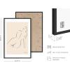 imageHAUS AND HUES Henri Matisse Wall Art Exhibition Poster  Matisse Paper Cutouts Abstract Wall Art Aesthetic Modern Poster Colorful Matisse Cutout Flower Beige Frame 16x20Picasso Silhouette