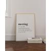 imageHAUS AND HUES Home Office Wall Decor  Funny Wall Art for Office Cubicle Wall Decor Funny Office Decorations for Work Funny Cubicle Decor Wall Sayings for Office Meeting Framed Beige 16x20Meeting