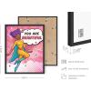 imageHAUS AND HUES Inspirational Quotes for Kids Unframed Superhero 11L x 14WSuperhero