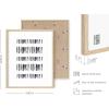 imageHAUS AND HUES Nature Wall Art  Set of 4 Landscape Wall Art Watercolor Prints Abstract Nature Wall Decor Earth Tones Neutral Art Beige Frame 11x14Black  White Set of 4