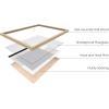 imageHAUS AND HUES Nature Wall Art  Set of 4 Landscape Wall Art Watercolor Prints Abstract Nature Wall Decor Earth Tones Neutral Art Beige Frame 11x14Shapes  Strokes
