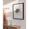 imageHAUS AND HUES Picasso Abstract Woman Wall Art  Minimalist Line Art Aesthetic Line Art Picasso Woman Face Poster for Living Room Dorm Room and Office Interiors Black Frame 24x36Silhouette Leaf