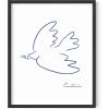 imageHAUS AND HUES Picasso Abstract Woman Wall Art  Minimalist Line Art Aesthetic Line Art Picasso Woman Face Poster for Living Room Dorm Room and Office Interiors Black Frame 24x36Dove of Peace