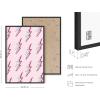 imageHAUS AND HUES Pink Posters Preppy Poster  Pink Posters for Room Aesthetic Preppy Paintings Dorm Wall Art for College Girls Cutesy Wall Decor Beige Frame 12x16Preppy Lightning Bolts