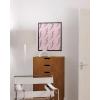 imageHAUS AND HUES Pink Posters Preppy Poster  Pink Posters for Room Aesthetic Preppy Paintings Dorm Wall Art for College Girls Cutesy Wall Decor Beige Frame 12x16Preppy Lightning Bolts