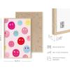 imageHAUS AND HUES Pink Posters Preppy Poster  Pink Posters for Room Aesthetic Preppy Paintings Dorm Wall Art for College Girls Cutesy Wall Decor Beige Frame 12x16Preppy Smileys