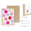 imageHAUS AND HUES Pink Posters Preppy Poster  Pink Posters for Room Aesthetic Preppy Paintings Dorm Wall Art for College Girls Cutesy Wall Decor Beige Frame 12x16Preppy Smileys
