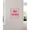 imageHAUS AND HUES Pink Posters Preppy Poster  Pink Posters for Room Aesthetic Preppy Paintings Dorm Wall Art for College Girls Cutesy Wall Decor Beige Frame 12x16Pink Oh Yeah