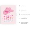 imageHAUS AND HUES Pink Posters Preppy Poster  Pink Posters for Room Aesthetic Preppy Paintings Dorm Wall Art for College Girls Cutesy Wall Decor Beige Frame 12x16Glam Cowgirl Hat