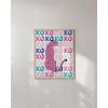 imageHAUS AND HUES Pink Posters Preppy Poster  Pink Posters for Room Aesthetic Preppy Paintings Dorm Wall Art for College Girls Cutesy Wall Decor Beige Frame 12x16Preppy Cheetah