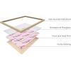 imageHAUS AND HUES Pink Posters Preppy Poster  Pink Posters for Room Aesthetic Preppy Paintings Dorm Wall Art for College Girls Cutesy Wall Decor Beige Frame 12x16Preppy Lightning Bolts