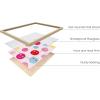 imageHAUS AND HUES Pink Posters Preppy Poster  Pink Posters for Room Aesthetic Preppy Paintings Dorm Wall Art for College Girls Cutesy Wall Decor Beige Frame 12x16Preppy Smileys