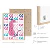 imageHAUS AND HUES Pink Posters Preppy Poster  Pink Posters for Room Aesthetic Preppy Paintings Dorm Wall Art for College Girls Cutesy Wall Decor Beige Frame 12x16Preppy Cheetah
