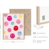 imageHAUS AND HUES Pink Posters Preppy Poster  Pink Posters for Room Aesthetic Preppy Paintings Dorm Wall Art for College Girls Cutesy Wall Decor Beige Frame 12x16Preppy Smileys