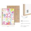 imageHAUS AND HUES Pink Posters Preppy Poster  Pink Posters for Room Aesthetic Preppy Paintings Dorm Wall Art for College Girls Cutesy Wall Decor Beige Frame 12x16Preppy Collage