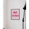 imageHAUS AND HUES Pink Posters Preppy Poster  Pink Posters for Room Aesthetic Preppy Paintings Dorm Wall Art for College Girls Cutesy Wall Decor Beige Frame 12x16Pink Oh Yeah