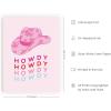 imageHAUS AND HUES Pink Posters Preppy Poster  Pink Posters for Room Aesthetic Preppy Paintings Dorm Wall Art for College Girls Cutesy Wall Decor Beige Frame 12x16Glam Cowgirl Hat