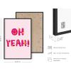 imageHAUS AND HUES Pink Posters Preppy Poster  Pink Posters for Room Aesthetic Preppy Paintings Dorm Wall Art for College Girls Cutesy Wall Decor Beige Frame 12x16Pink Oh Yeah