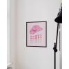 imageHAUS AND HUES Pink Posters Preppy Poster  Pink Posters for Room Aesthetic Preppy Paintings Dorm Wall Art for College Girls Cutesy Wall Decor Beige Frame 12x16Glam Cowgirl Hat