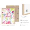 imageHAUS AND HUES Pink Posters Preppy Poster  Pink Posters for Room Aesthetic Preppy Paintings Dorm Wall Art for College Girls Cutesy Wall Decor Beige Frame 12x16Preppy Collage