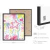 imageHAUS AND HUES Pink Posters Preppy Poster  Pink Posters for Room Aesthetic Preppy Paintings Dorm Wall Art for College Girls Cutesy Wall Decor Beige Frame 12x16Preppy Collage