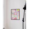 imageHAUS AND HUES Pink Posters Preppy Poster  Pink Posters for Room Aesthetic Preppy Paintings Dorm Wall Art for College Girls Cutesy Wall Decor Beige Frame 12x16Preppy Collage