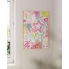 imageHAUS AND HUES Pink Posters Preppy Poster  Pink Posters for Room Aesthetic Preppy Paintings Dorm Wall Art for College Girls Cutesy Wall Decor Beige Frame 12x16Preppy Collage