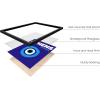 imageHAUS AND HUES Seascape Posters Gallery Wall Art Set of 6  Beach Evil Eye Travel Pictures California Blue Orange Framed Black 8x10Travel