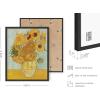 imageHAUS AND HUES Van Gogh Poster Set  6 Fine Art Prints Vincent Van Gogh Paintings  Black Framed 11x14