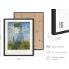 imageHAUS AND HUES Van Gogh Posters  Set of 6 Fine Art Prints Famous Paintings Black Framed 8x10Monet