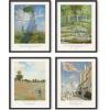 imageHAUS AND HUES Van Gogh Posters  Set of 6 Fine Art Prints Famous Paintings Black Framed 8x10Monet