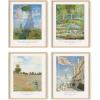 imageHAUS AND HUES Van Gogh Posters  Set of 6 Fine Art Prints Famous Paintings Black Framed 8x10Monet