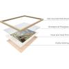imageHAUS AND HUES Van Gogh Posters  Set of 6 Fine Art Prints Famous Paintings Black Framed 8x10Monet