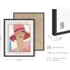 imageHaus and Hues Fashion Wall Art Print  Set of 3 Pink Pictures Wall Decor Fashion Magazine Framed Wall Art Fashion Beauty Framed Wall Art Fashion Art Wall Decor Pink Wall Art 16x20 Framed Black