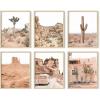 imageHAUS AND HUES Desert Succulent Wall Art ampamp Botanical Prints Set of 6 Botanical Art Set ampamp Cactus Art Print Desert Wall Art Beige Frame 8x10California Desert