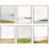 imageHAUS AND HUES Frame Barn Wall Art  Blue Wall Decor Modern Farmhouse Wall Decor Rustic Wall Art Barn Pictures Country Room Decor Beige Frame 11x14Oil Painting Scenery