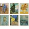 imageHAUS AND HUES Van Gogh Posters  Set of 6 Fine Art Prints Famous Paintings Black Framed 8x10Van Gogh