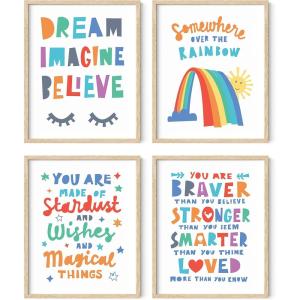 imageHAUS AND HUES Inspirational Quotes for Kids Unframed Superhero 11L x 14WInspirational