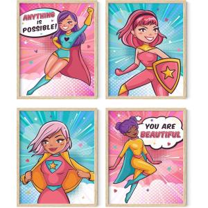 imageHAUS AND HUES Inspirational Quotes for Kids Unframed Superhero 11L x 14WSuperhero