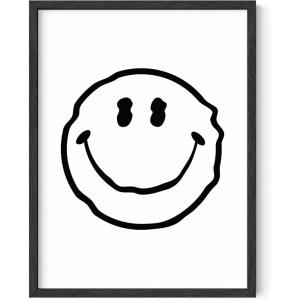 imageHAUS AND HUES Trippy Framed Art Trippy Posters For Stoners Trippy Wall Decor Stoner Posters For Teens Trippy Wall Art Black and White Pictures Wall Decor Trippy Art Trippy Print Black 12x16